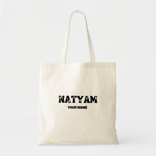Indian classical dancers custom gift tote bag (Front)