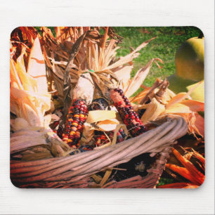 Indian Corn Wicker Basket Nature Mouse Mat