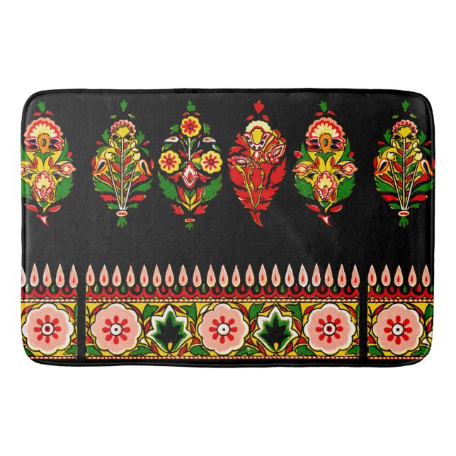 Indian Cotton Fabric  Bath Mat (Front)