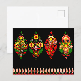 Indian Cotton Fabric  Postcard