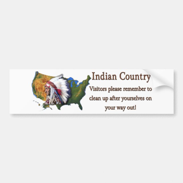 Indian Country #2 Bumper Sticker (Front)