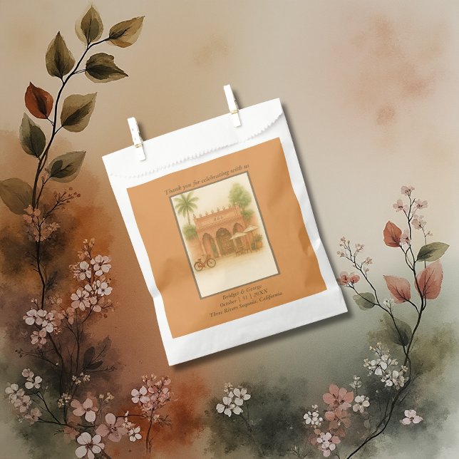 Indian Courtyard Destination wedding Escape Favour Bags (Creator Uploaded)