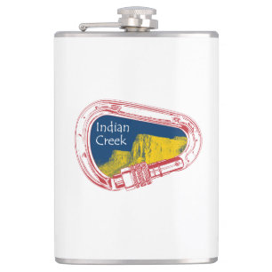 Indian Creek Climbing Carabiner Hip Flask