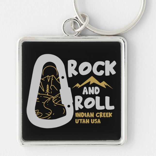 Indian Creek Utah Alpinism USA Key Ring (Front)