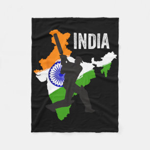 Indian Cricket Jersey India Cricket Team Lover Sup Fleece Blanket