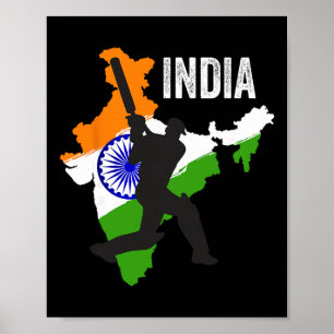 Indian Cricket Jersey India Cricket Team Lover Sup Poster