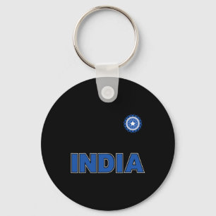 Indian Cricket (orange Kit) Key Ring