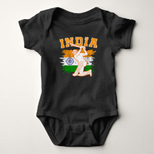 Indian Cricket Player Baby Bodysuit