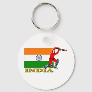 Indian Cricket Player Key Ring