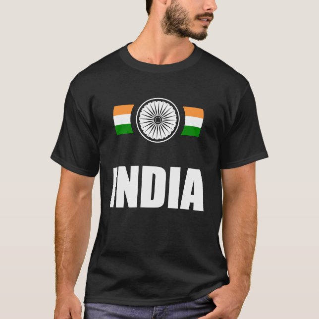 Indian Cricket Supporters Jersey India Cricket Fan T-Shirt (Front)