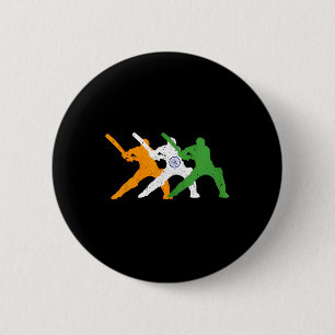 Indian Cricket Team Cricketer Fan Tsmen Flag Of In 6 Cm Round Badge