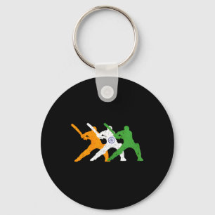 Indian Cricket Team Cricketer Fan Tsmen Flag Of In Key Ring