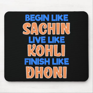 Indian Cricket Team Fan Supporter Jersey Mouse Mat