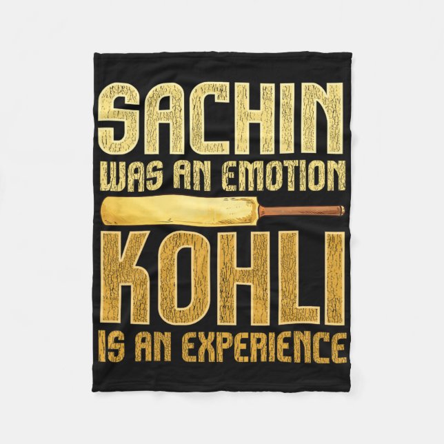 Indian Cricket Team Jersey  Fleece Blanket (Front)