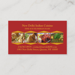 Indian Cuisine Business Card