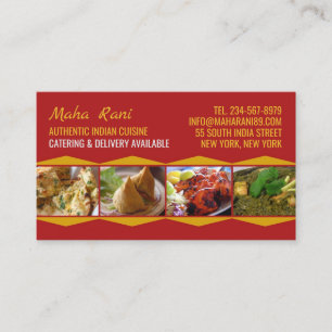 Indian Cuisine Business Card