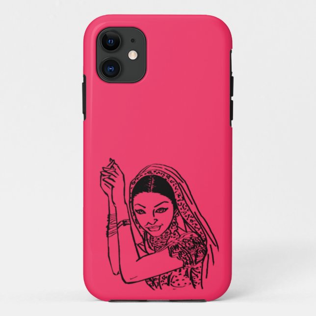 Indian Dancing Woman Case-Mate iPhone Case (Back)