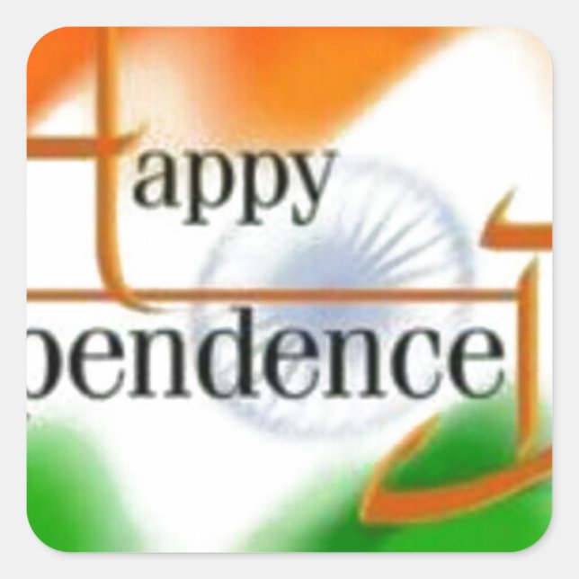 indian day.jpg square sticker (Front)