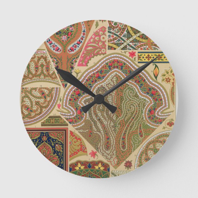Indian Decoration, plate XIX from 'Polychrome Orna Round Clock (Front)