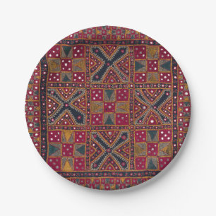 Indian Decorative Art Print Paper Plate