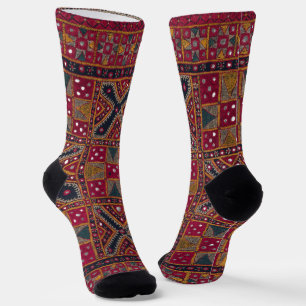 Indian Decorative Art Print Socks