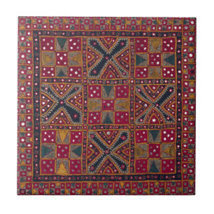 Indian Decorative Art Print Tile
