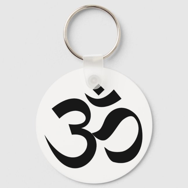 Indian Dharmic religion sacred symbol mantra Hindu Key Ring (Front)
