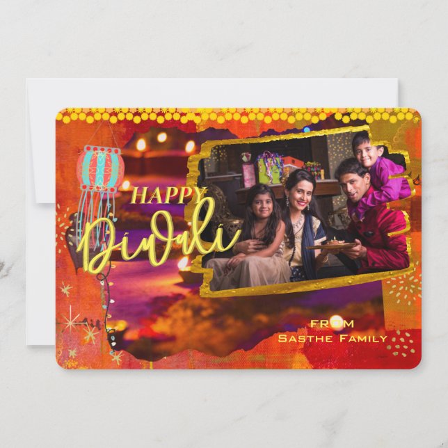 Indian Diwali Holiday Card (Front)