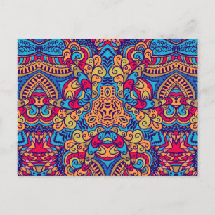 Indian Dream Kaleidoscope Postcard