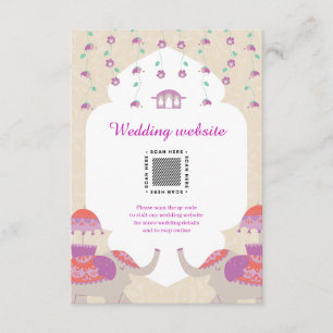 Indian Elegance wedding Enclosure Card