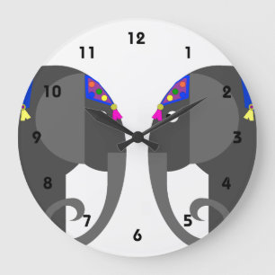 Indian Elephant Clock