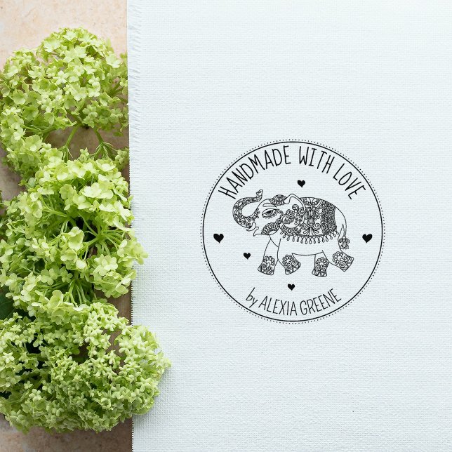 Indian Elephant, Custom Handmade With Love, Rubber Stamp (Creator Uploaded)