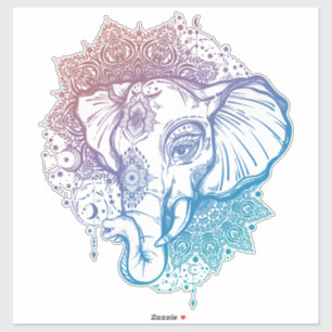 Indian Elephant Face