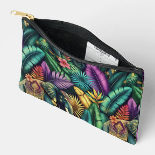 Indian Elephant Jungle Dreams Seamless Surface Accessory Pouch