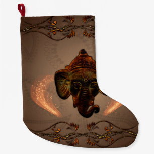 Indian elephant large christmas stocking