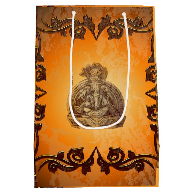Indian elephant medium gift bag (Back)