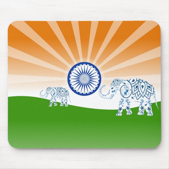 Indian elephant mouse mat (Front)