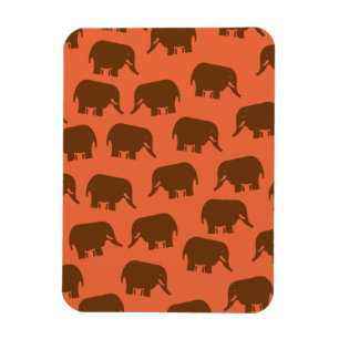 Indian Elephant Pattern Magnet