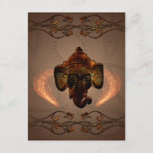Indian elephant postcard