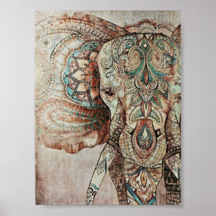 Indian Elephant Poster