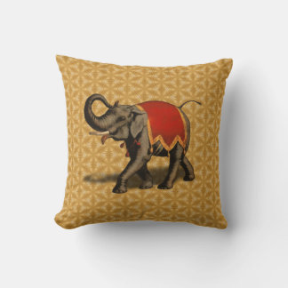Indian Elephant w/Red Cloth Cushion