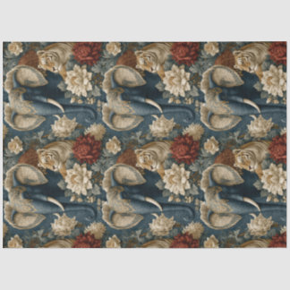 Indian Elephant with Tiger Vintage Decoupage Tissue Paper