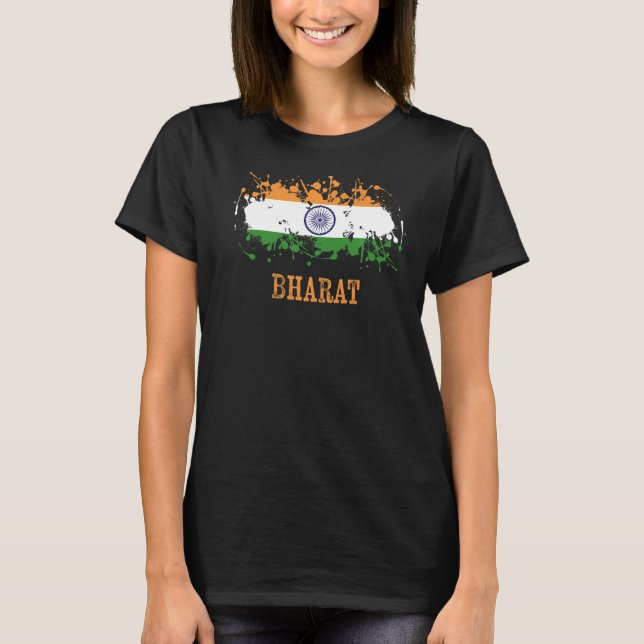 Indian enthusiasts for India Bharat and India Prem T-Shirt (Front)