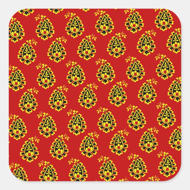 indian fabric Sticker (Front)