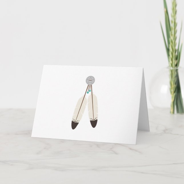 Indian Feathers Card (Front)