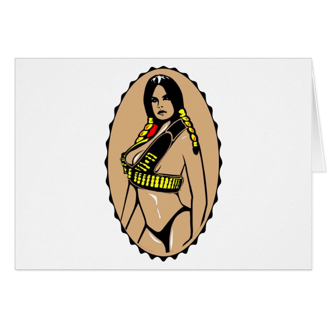 Indian Femal Warrior (Front Horizontal)