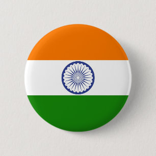 Indian Flag 6 Cm Round Badge