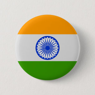 Indian Flag 6 Cm Round Badge