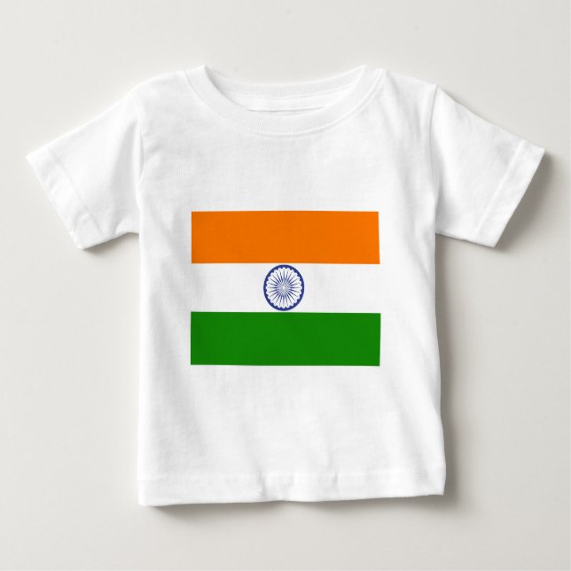 Indian Flag Baby T-Shirt (Front)