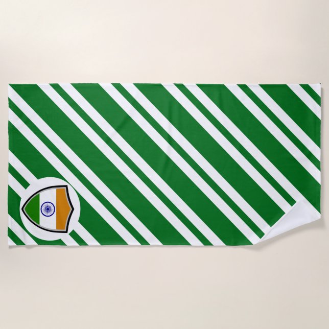 Indian flag beach towel (Front)